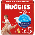 Huggies Size 1 Diapers, Little Snugglers Diapers, Size 1 (8-14 lbs), 198 Count (6 Packs of 33), Packaging May Vary