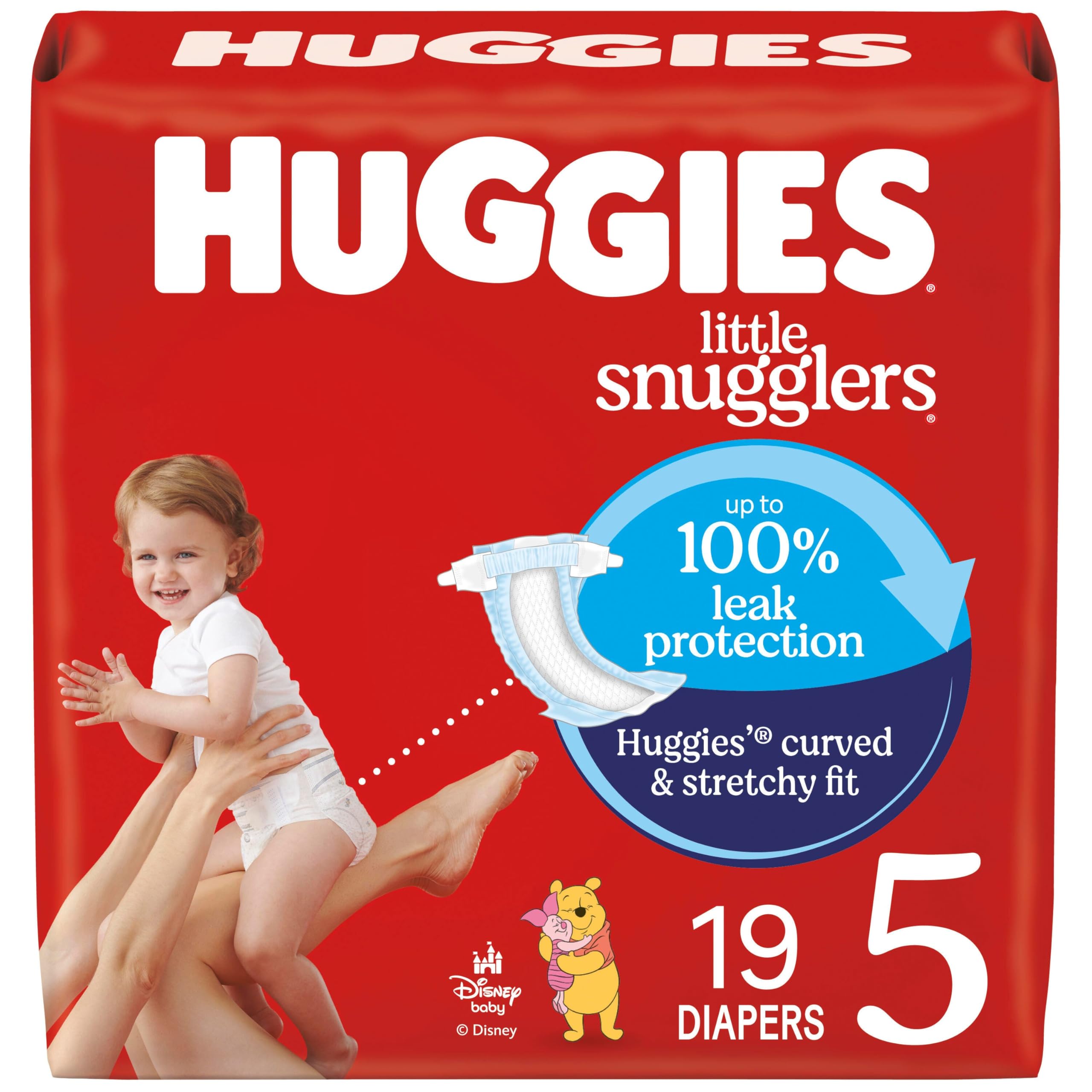 Huggies Size 1 Diapers, Little Snugglers Diapers, Size 1 (8-14 lbs), 198 Count (6 Packs of 33), Packaging May Vary