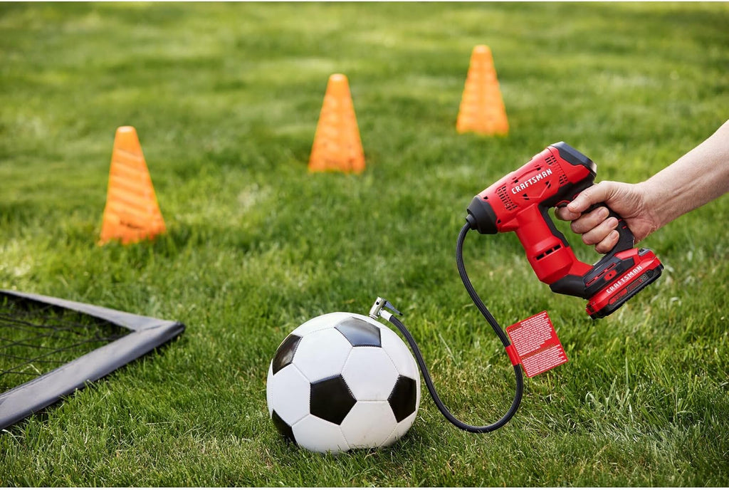 CRAFTSMAN V20 Air Compressor Portable, Cordless Tire Inflator, Up To 150 PSI Tire Pump, with Digital Pressure Gauge, Tool Only (CMCE521B)