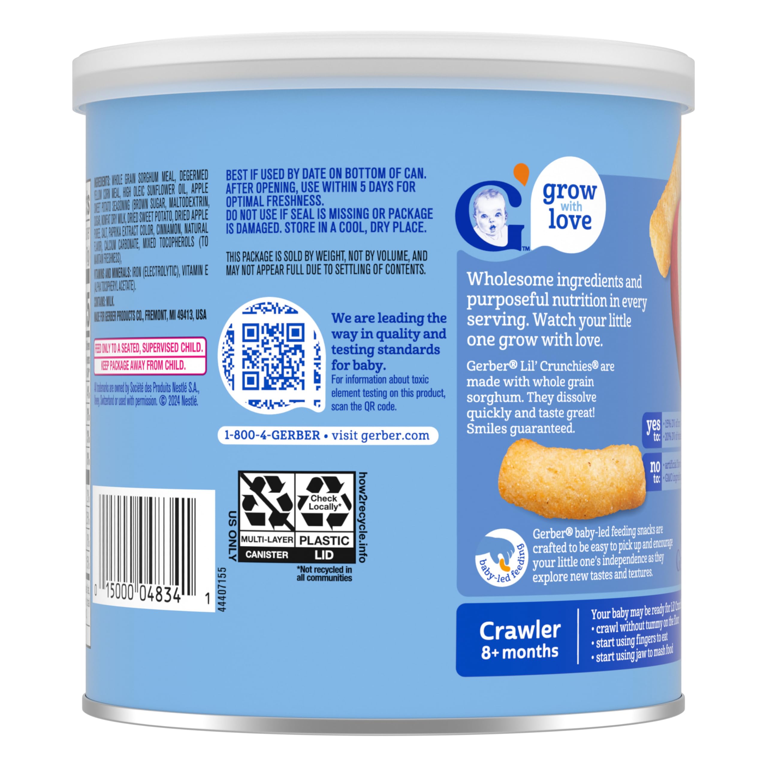 Gerber Snacks for Baby Lil Crunchies, Garden Tomato, 1.48 Ounce (Pack of 6)