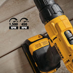 DEWALT 20V MAX Cordless Drill and Impact Driver, Power Tool Combo Kit , Includes 2 Batteries, Charger and Bag (DCK240C2)