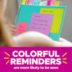 Post-it Notes, 1 3/8 in x 1 7/8 in, 24 Sticky Note Pads, 100 Sheets per Pad, Beachside Café Collection, New Year Organization or Second Semester School Supplies