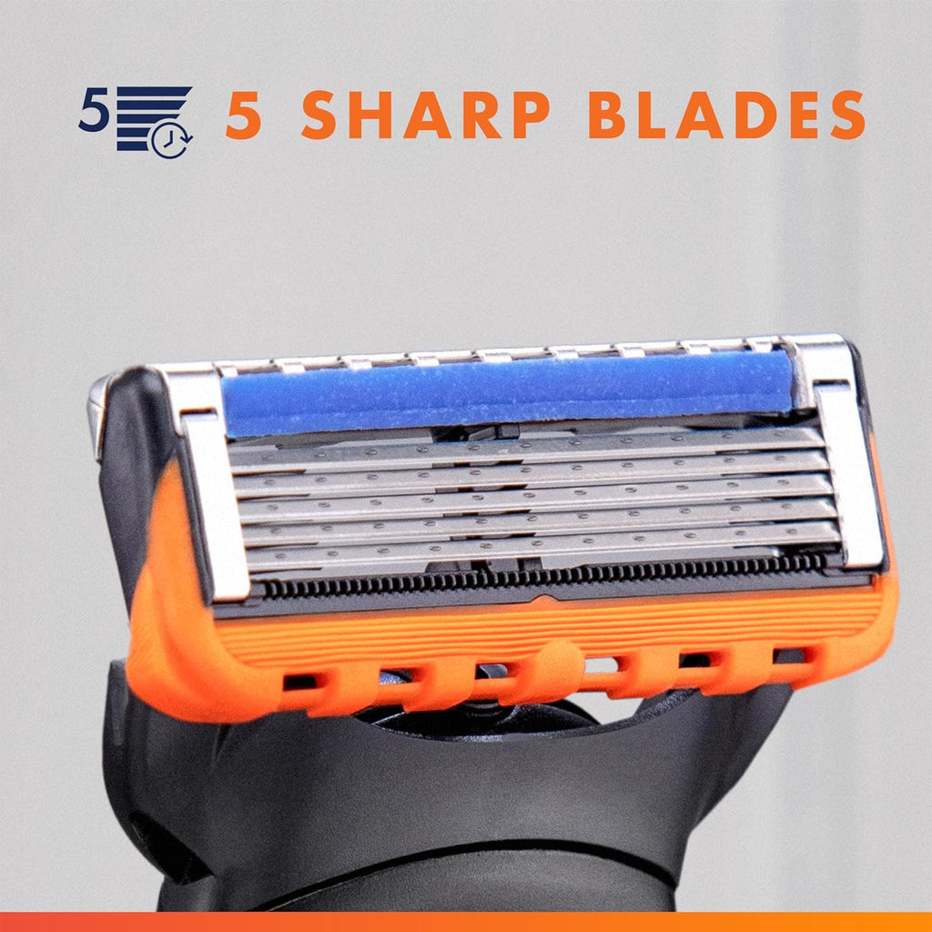 Gillette Fusion5 Power Razor Blades for Men, 5-Blade Razor Refills, 8 Count