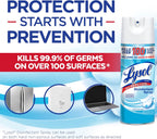 Lysol Disinfectant Spray, Sanitizing and Antibacterial Spray, For Disinfecting and Deodorizing, Crisp Linen, 12.5 Fl Oz (Pack of 2)