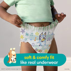 Pampers Training Pants - Easy Ups Boys & Girls Bluey - Size 5T-6T, 84 Count, Children's Potty Underwear (Packaging May Vary)