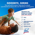 Lysol Disinfectant Spray, Sanitizing And Antibacterial Spray, For Disinfecting And Deodorizing, Early Morning Breeze, 19 Fl Oz (Pack Of 2), Packaging May Vary