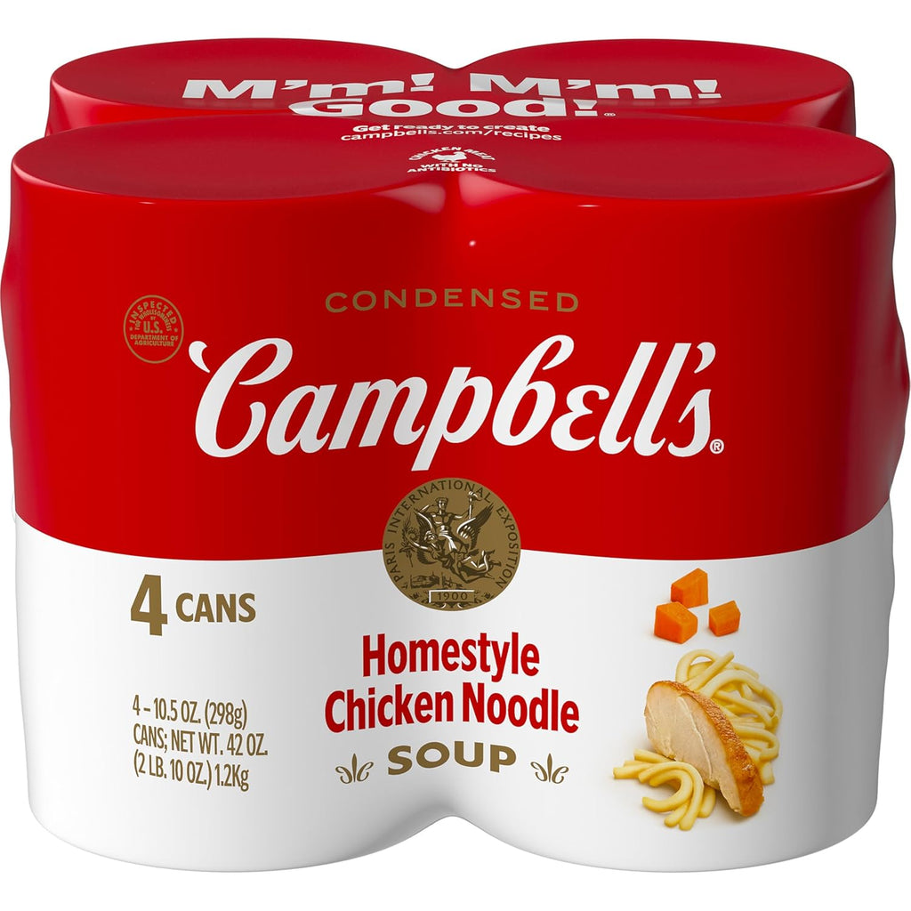 Campbell's Condensed Chicken Noodle Soup, 10.75 Ounce Can (Pack of 4)