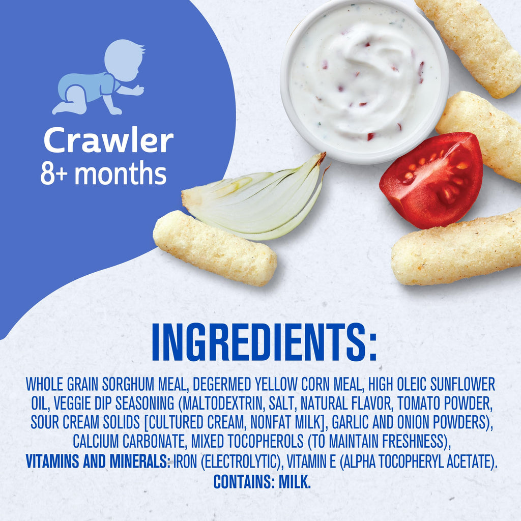 Gerber Snacks for Baby Lil Crunchies, Garden Tomato, 1.48 Ounce (Pack of 6)