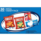 Kellogg's Cheez-It, Pringles & Rice Krispies Treats Snacks Mega Variety Pack, 30.1oz Box (30 Count)
