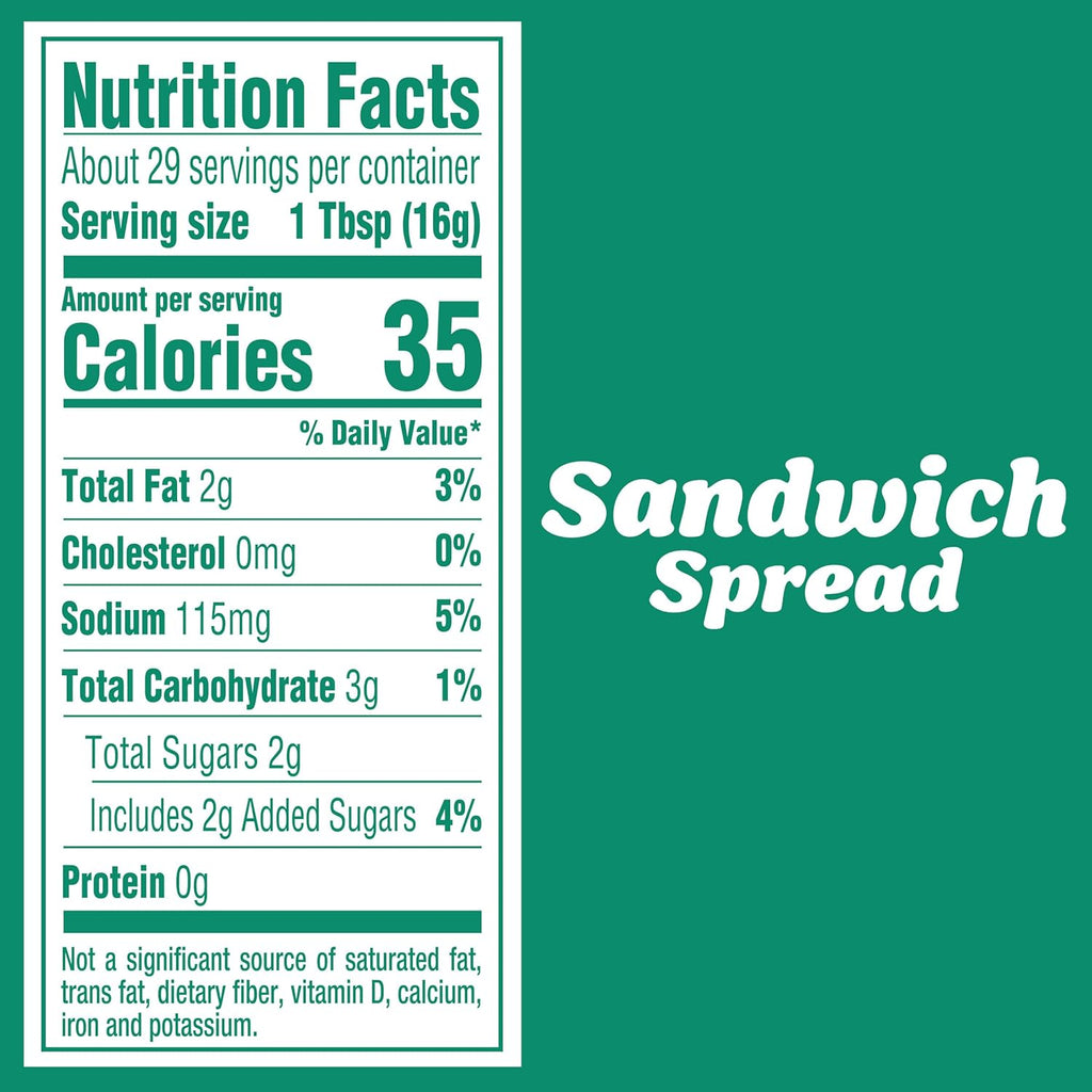 Kraft America's Favorite Sandwich Spread, 15 fl oz Jar