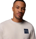 Columbia Mens Trek Crew, Dark Stone/Boxy Brand, Medium