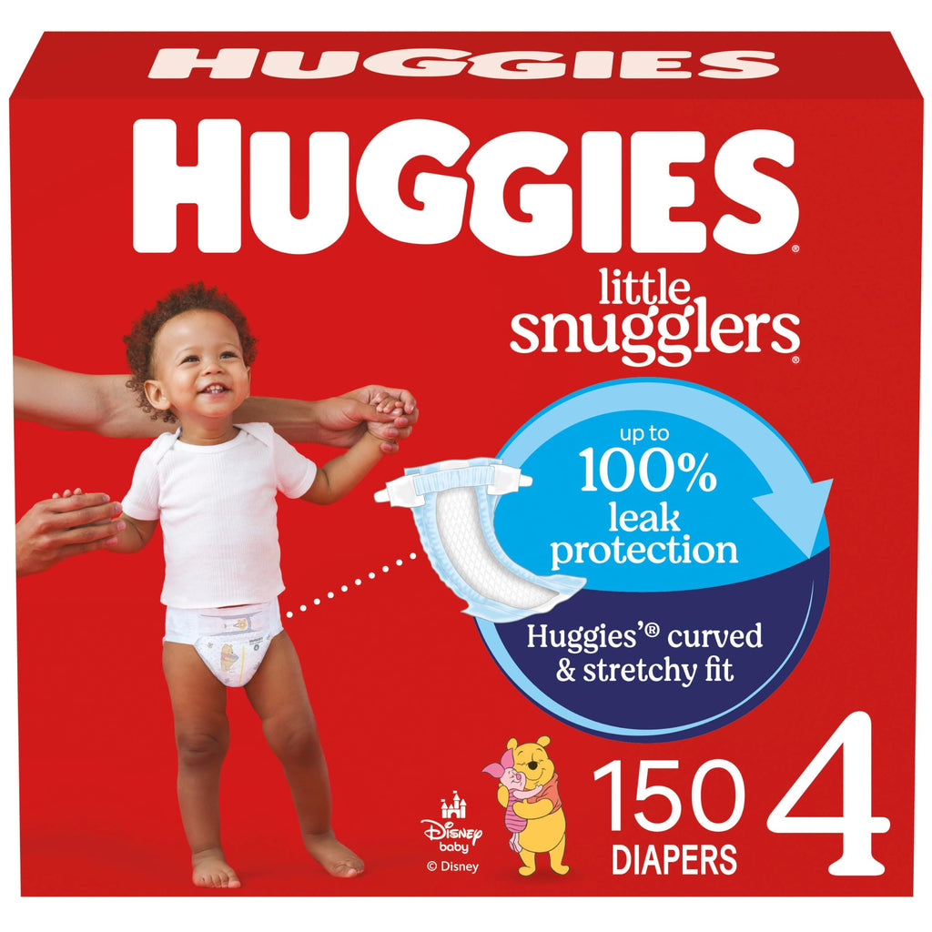 Huggies Size 1 Diapers, Little Snugglers Diapers, Size 1 (8-14 lbs), 198 Count (6 Packs of 33), Packaging May Vary