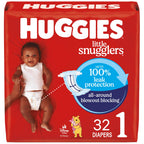 Huggies Size 1 Diapers, Little Snugglers Diapers, Size 1 (8-14 lbs), 198 Count (6 Packs of 33), Packaging May Vary