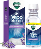 Vicks VapoSteam Medicated Liquid with Camphor, a Cough Suppressant, 8 Oz – VapoSteam Liquid Helps Relieve Coughing, for Use in Vicks Vaporizers and Humidifiers