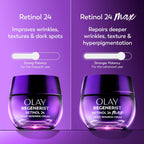 Olay Retinol Night Cream for Women, MAX, Anti-Aging Face Mousturizer, Fragrance-Free, Non Greasy - Anti-Wrinkle, Smooth Fine Lines, Hydrating Skin Care - Triple Collagen Cream, Niacinamide, 1.7oz