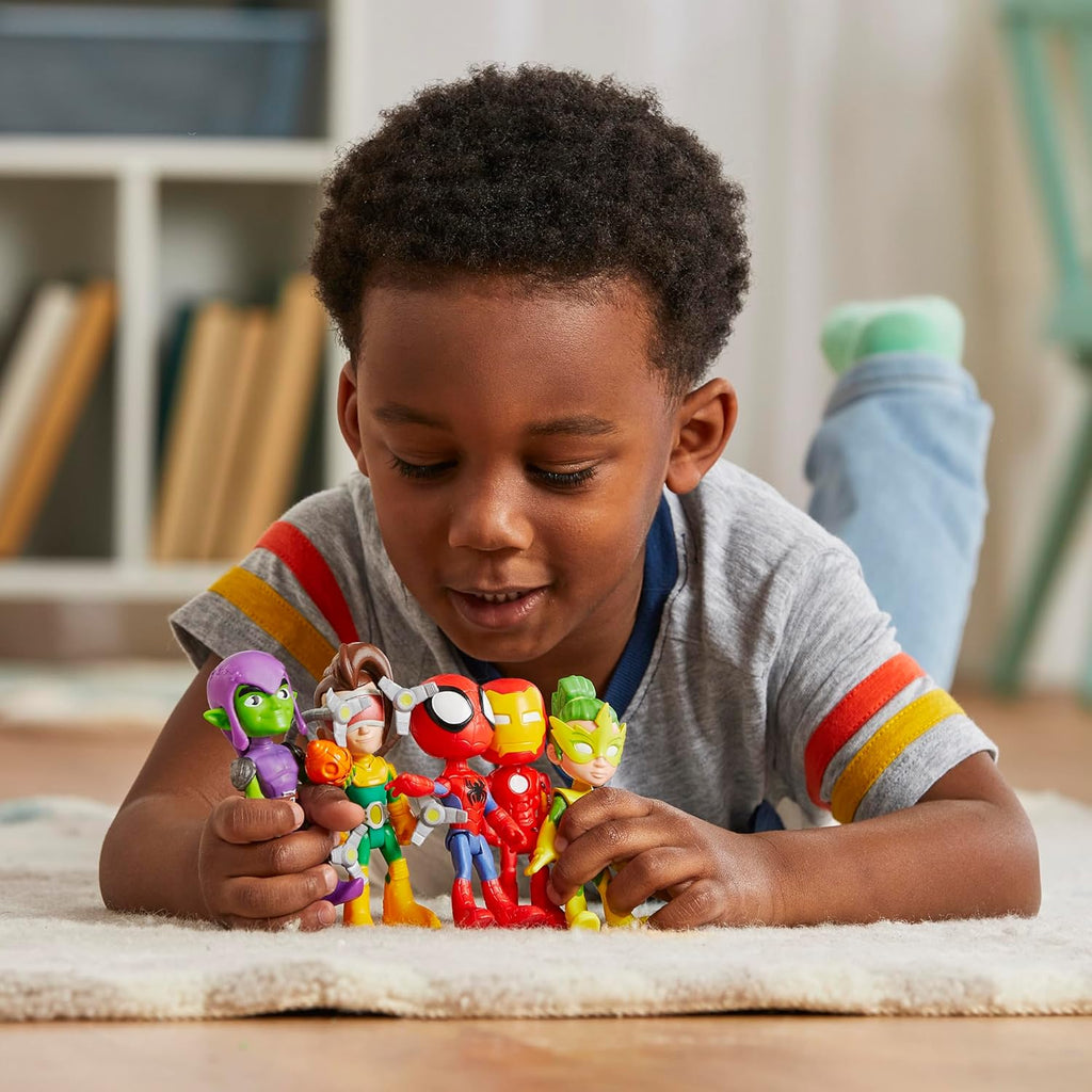 Spidey and his Amazing Friends Hasbro Marvel, Friends & Foes Pack, 5 Action Figures, 4-Inch, Preschool Super Hero Toys for Kids Ages 3 and Up (Amazon Exclusive)