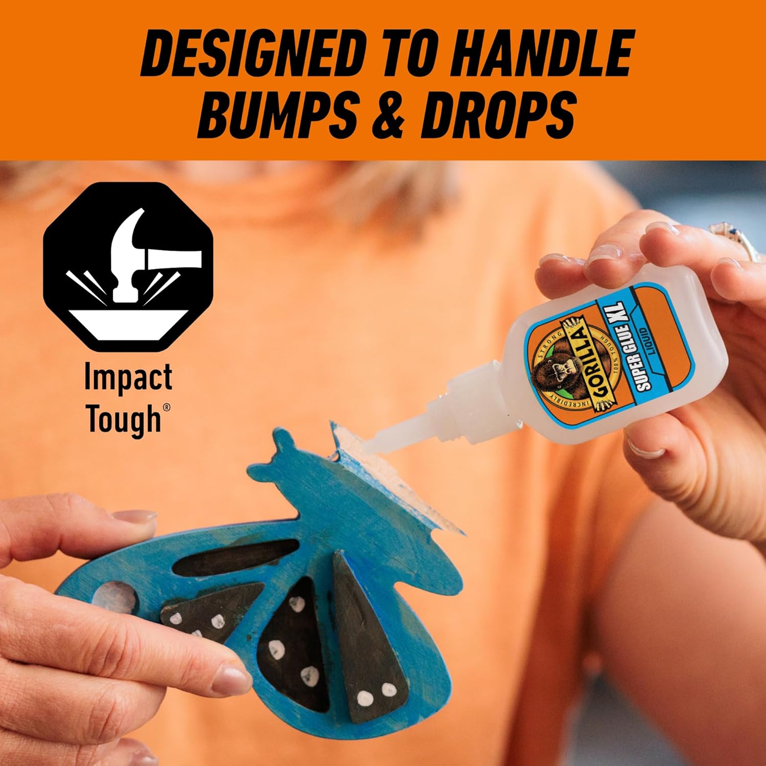 Gorilla Super Glue XL, Clear Glue, 25 Gram (Pack of 2) - All Purpose and Fast Setting for Projects and Repairs