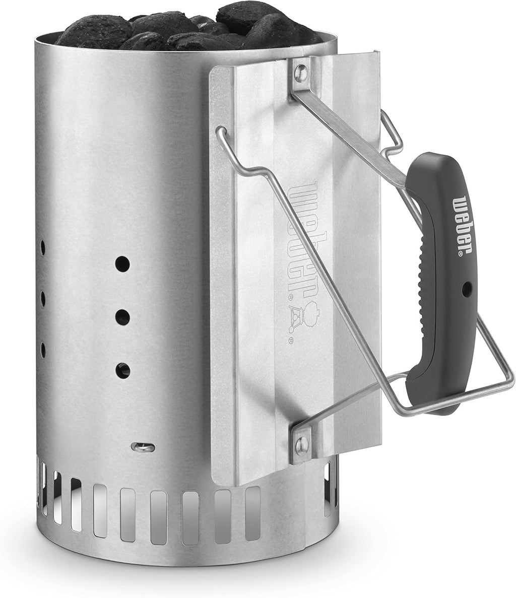 Weber Rapidfire Chimney Starter, Standard, Silver