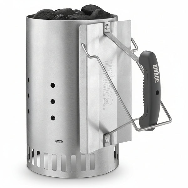 Weber Rapidfire Chimney Starter, Standard, Silver
