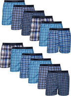 Hanes Men's Underwear Boxers Pack, Cool & Breathable Cotton Underwear, Moisture-Wicking Boxers for Men