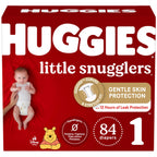 Huggies Size 1 Diapers, Little Snugglers Diapers, Size 1 (8-14 lbs), 198 Count (6 Packs of 33), Packaging May Vary
