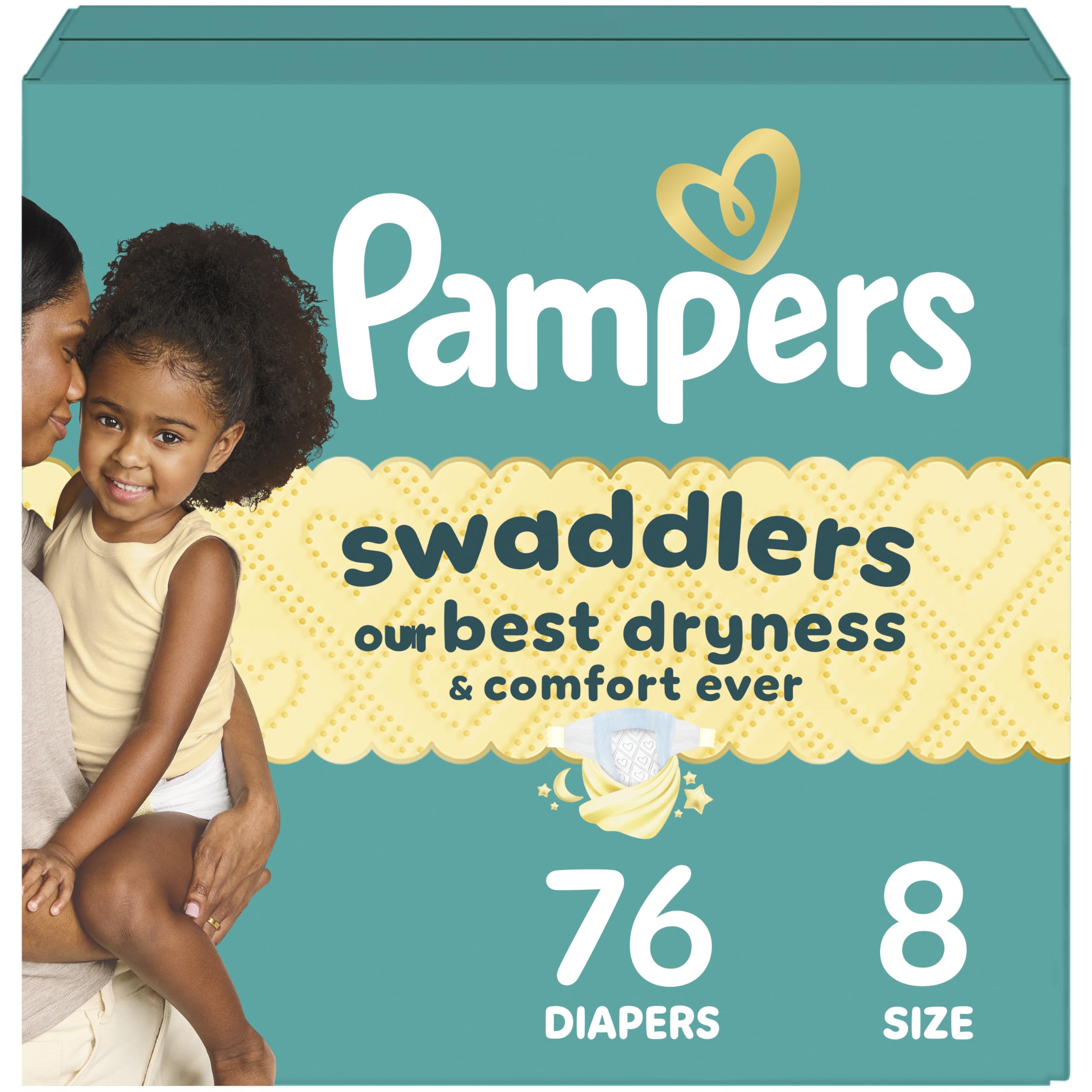 Pampers Swaddlers Diapers, Size 5 (20-37 lbs), 132 Count, Absorbent, Keeps Baby Dry and Comfortable, Skin Safe Disposable Baby Diaper (Packaging May Vary)