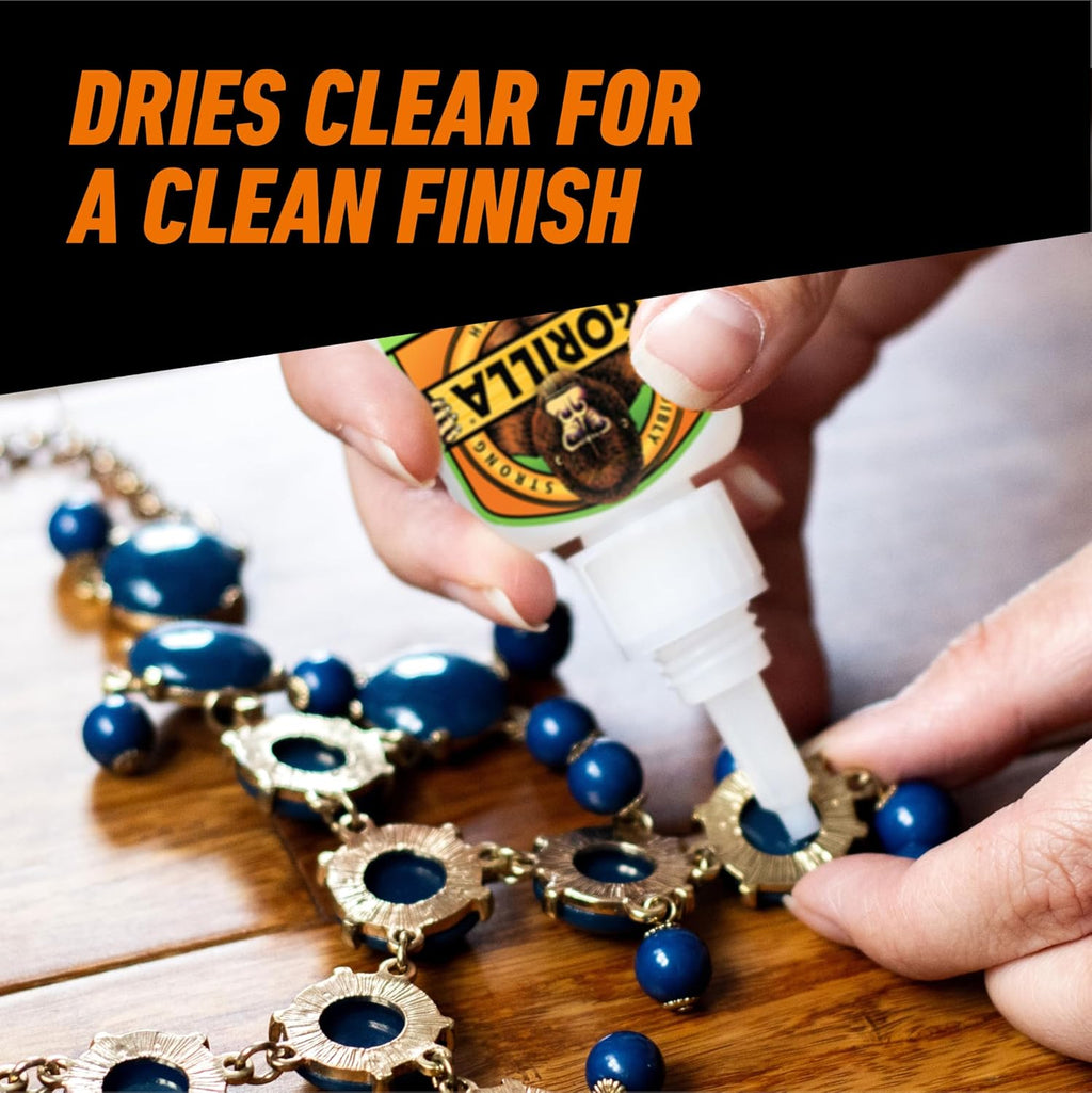 Gorilla Super Glue Gel XL, Clear Glue, 25 Gram (Pack of 1) - All Purpose and Fast Setting for Projects and Repairs