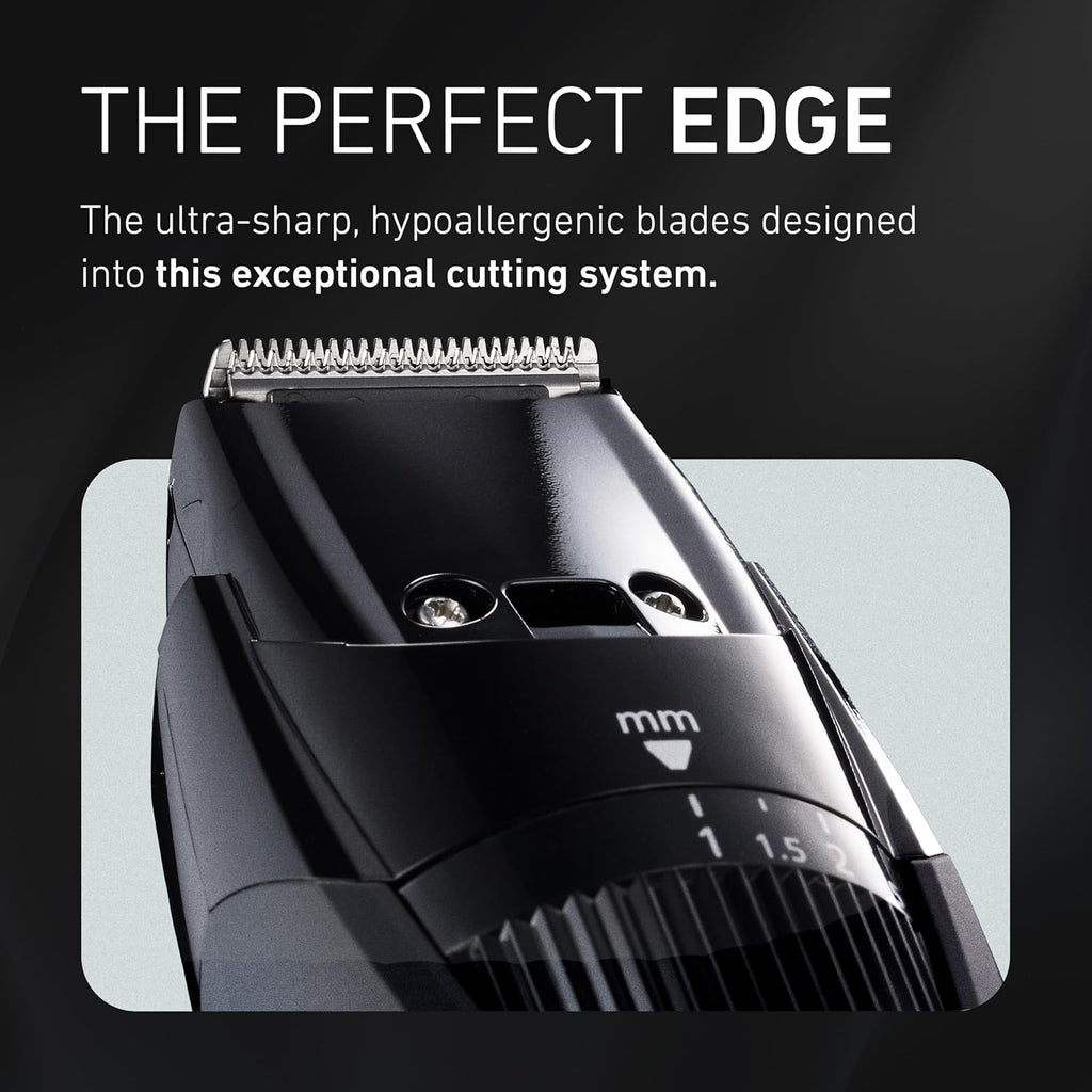 Panasonic Cordless Beard Trimmer for Men with Precision Dial, 19 Adjustable Length Settings, Rechargeable Battery, Washable - ER-GB42-K (Black)