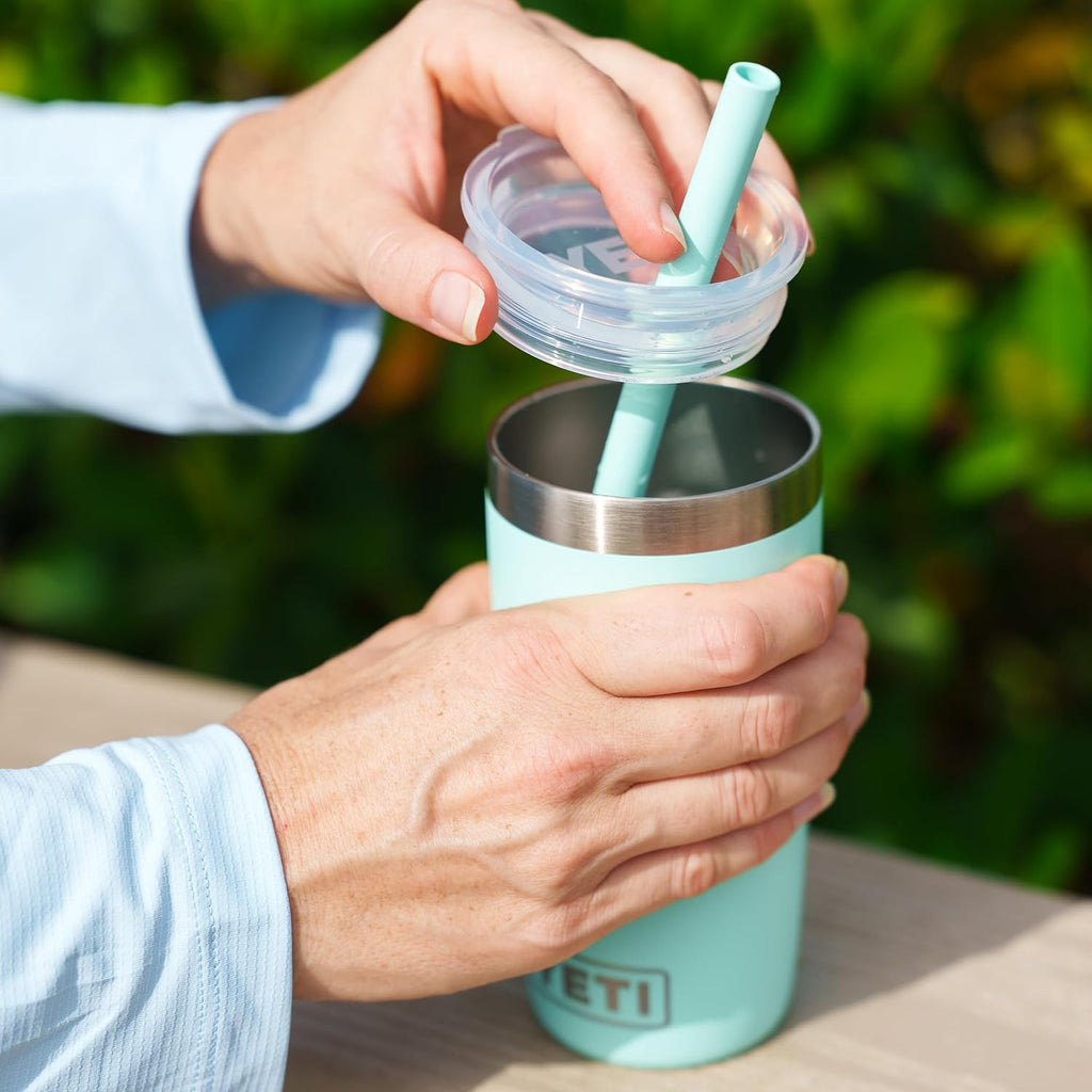 YETI Rambler Jr. 10 Oz Tumbler with Silicone Straw Lid