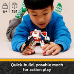 LEGO Star Wars Clone Shock Trooper Mech Building Toy for Boys & Girls - Poseable Star Wars Figure W/Pretend Play Blaster & Stud Shooter for Kids & Fans, Ages 6+ - Gift Idea for Birthdays - 75448