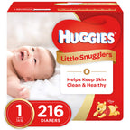 Huggies Size 1 Diapers, Little Snugglers Diapers, Size 1 (8-14 lbs), 198 Count (6 Packs of 33), Packaging May Vary