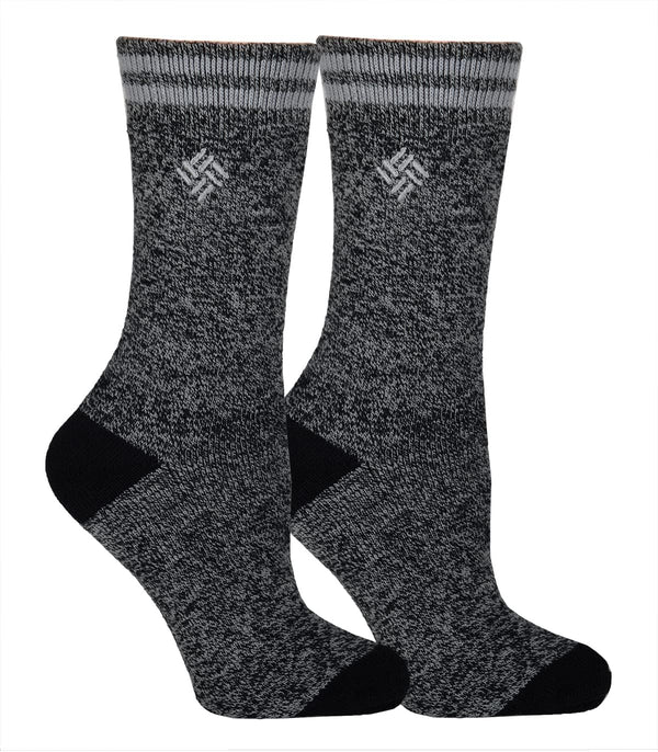 Columbia womens 2 Pack Fleece Lined Thermal Crew Socks