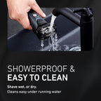 Panasonic Electric Razor for Men, Electric Shaver for Men, ARC5 with Premium Automatic Cleaning and Charging Station, Wet Dry Shaver, Cordless Razor, with Pop-Up Trimmer ES-LV97-K, Black