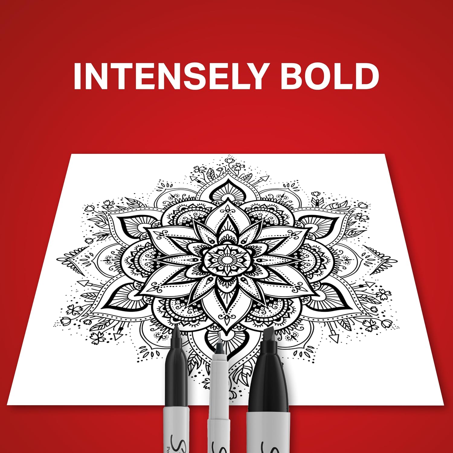 Sharpie Permanent Markers Variety Pack, Includes Chisel, Fine, and Ultra-Fine Tips, Marker Set, Writing, Coloring, Poster, Office, School Supplies, Black, 6 Count