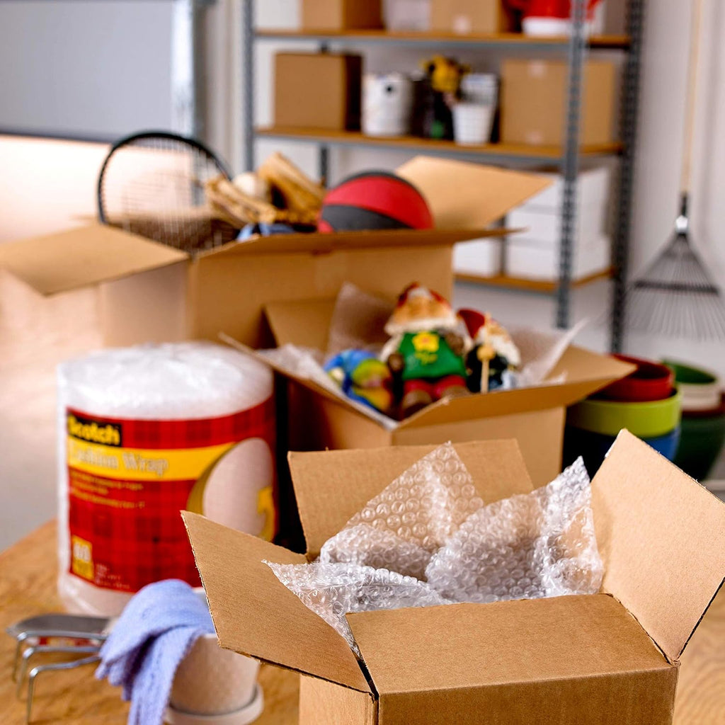 Scotch Sure Start Packing Tape, Clear, Holiday Wrapping Tape with Quiet Unwind and Easy Start, 1.88 in. x 22.2 yd., 6 Tape Rolls with Dispensers