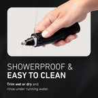 Panasonic Ear and Nose Hair Trimmer for Men with Vacuum Cleaning System, Powerful Motor and Dual-Edge Blades for Smoother Cutting, Wet/Dry – ER-GN70-K (Black)