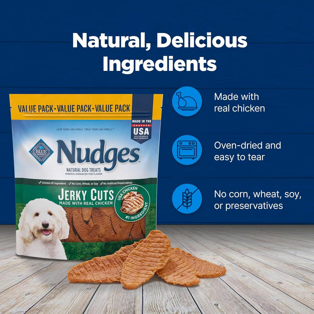 Blue Buffalo Nudges Jerky Cuts Natural Dog Treats Chicken