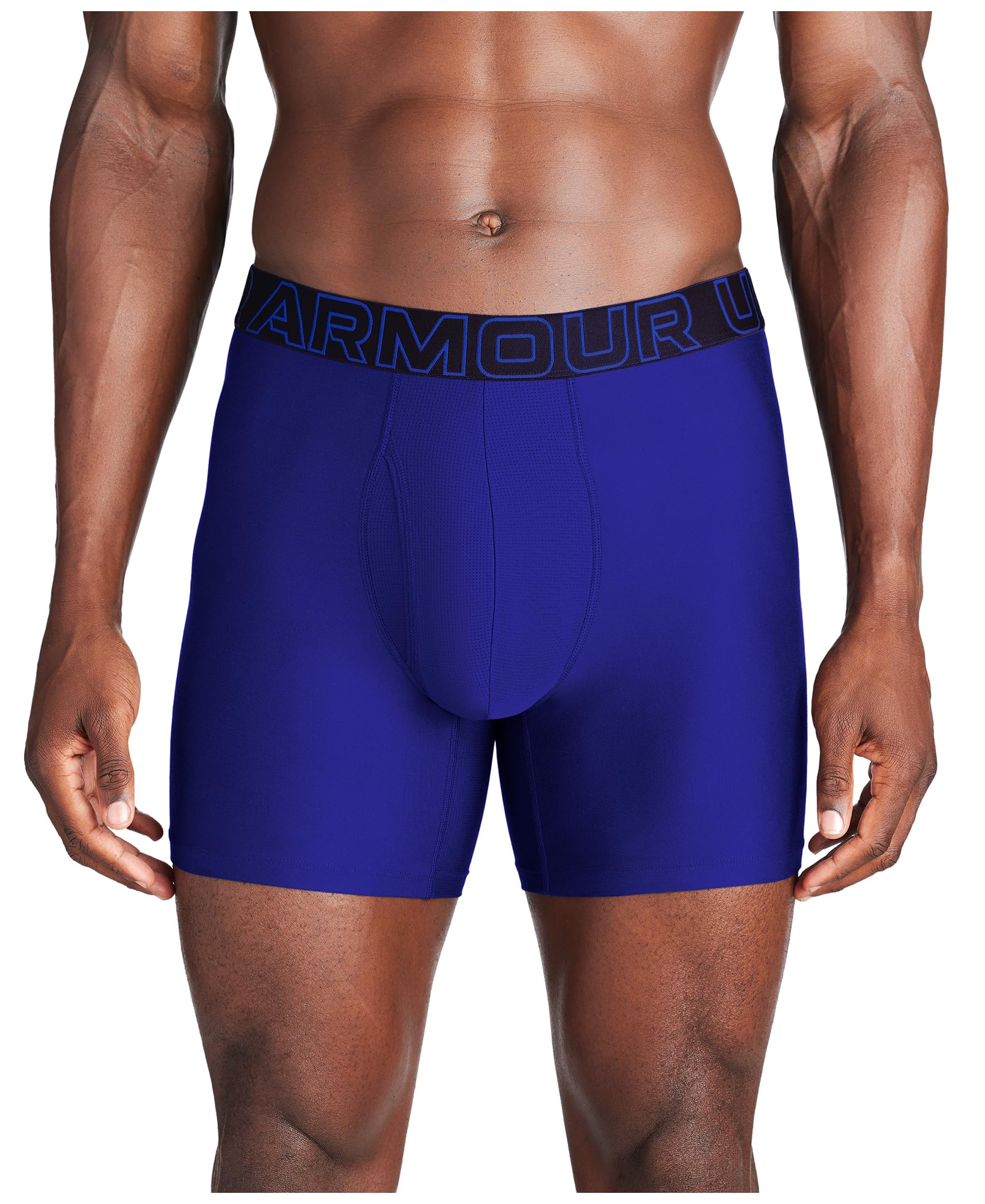 Under Armour Men's Multi-Pack Standard Tech Boxer Brief, 6" Inseam, All-Day Comfort & Ultra-Soft
