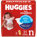 Huggies Size 1 Diapers, Little Snugglers Diapers, Size 1 (8-14 lbs), 198 Count (6 Packs of 33), Packaging May Vary