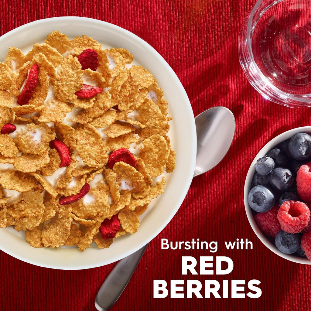Kellogg's Special K Red Berries Breakfast Cereal, Good Source of Fiber, Giant Size, 19.2 oz