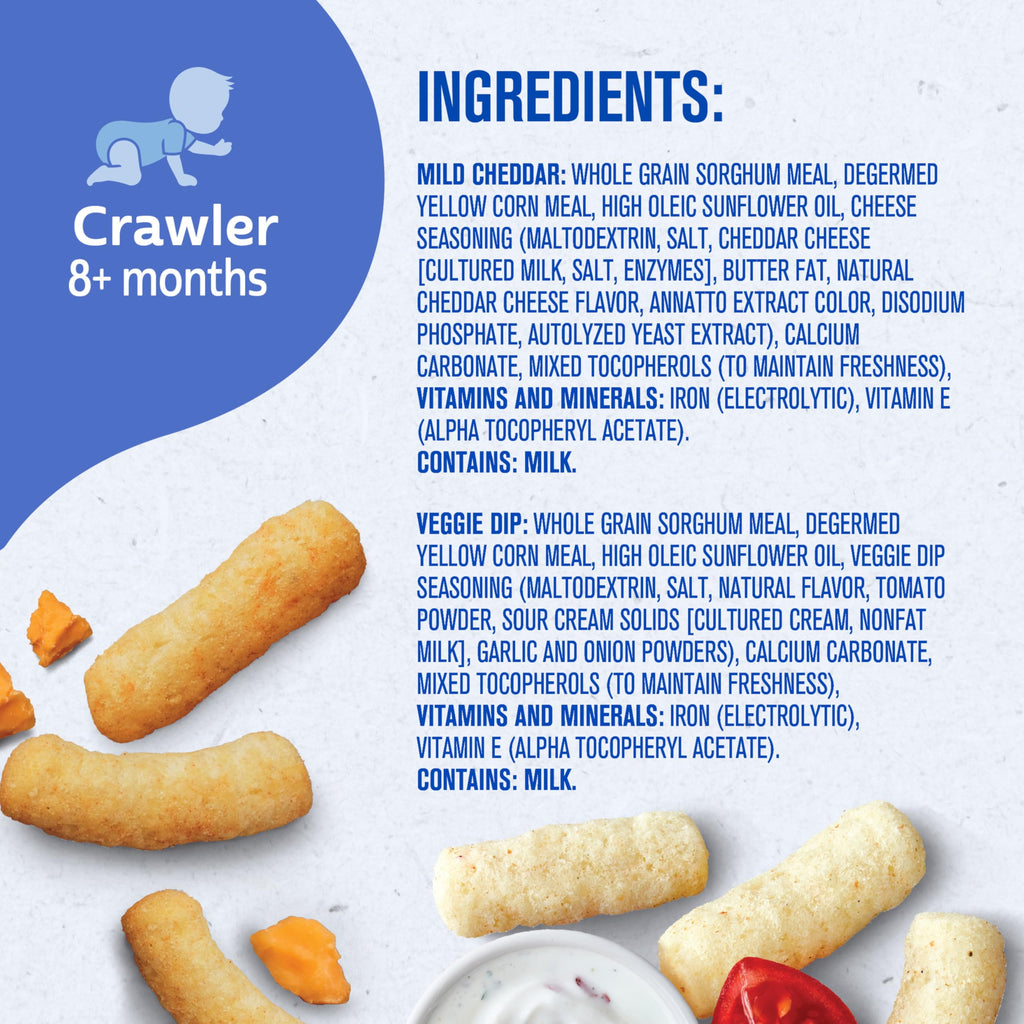 Gerber Snacks for Baby Lil Crunchies, Garden Tomato, 1.48 Ounce (Pack of 6)