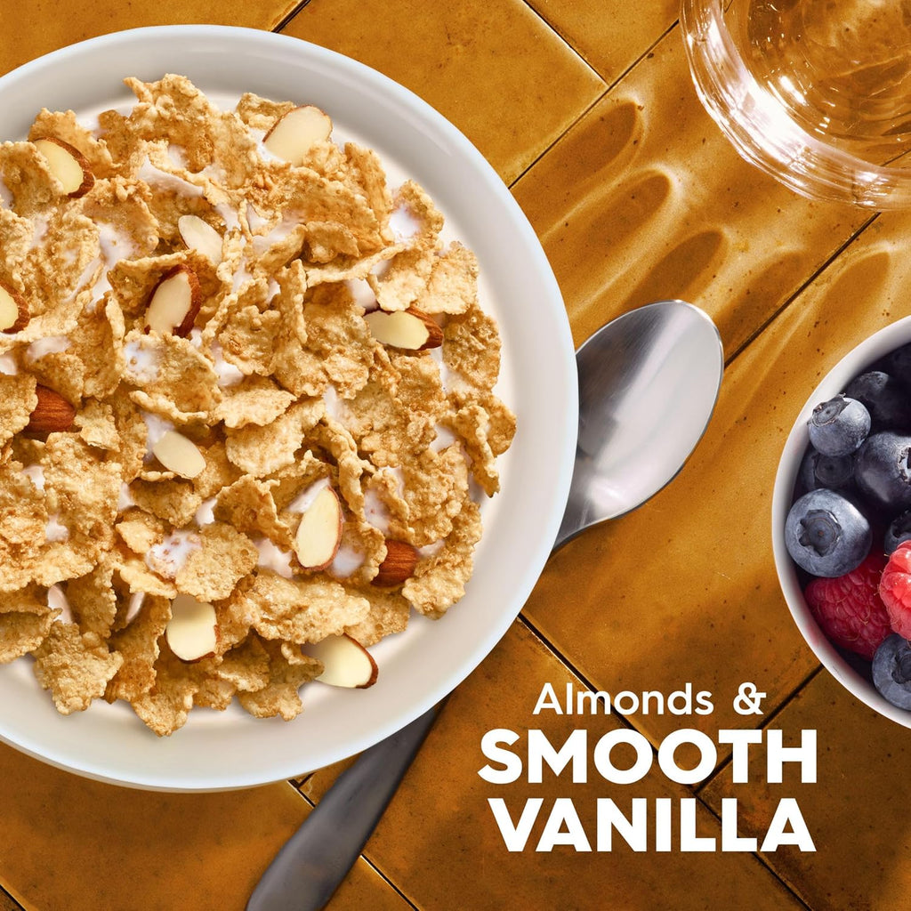 Kellogg's Special K Vanilla and Almond Breakfast Cereal, Good Source of Fiber, Large Size, 16.1 oz