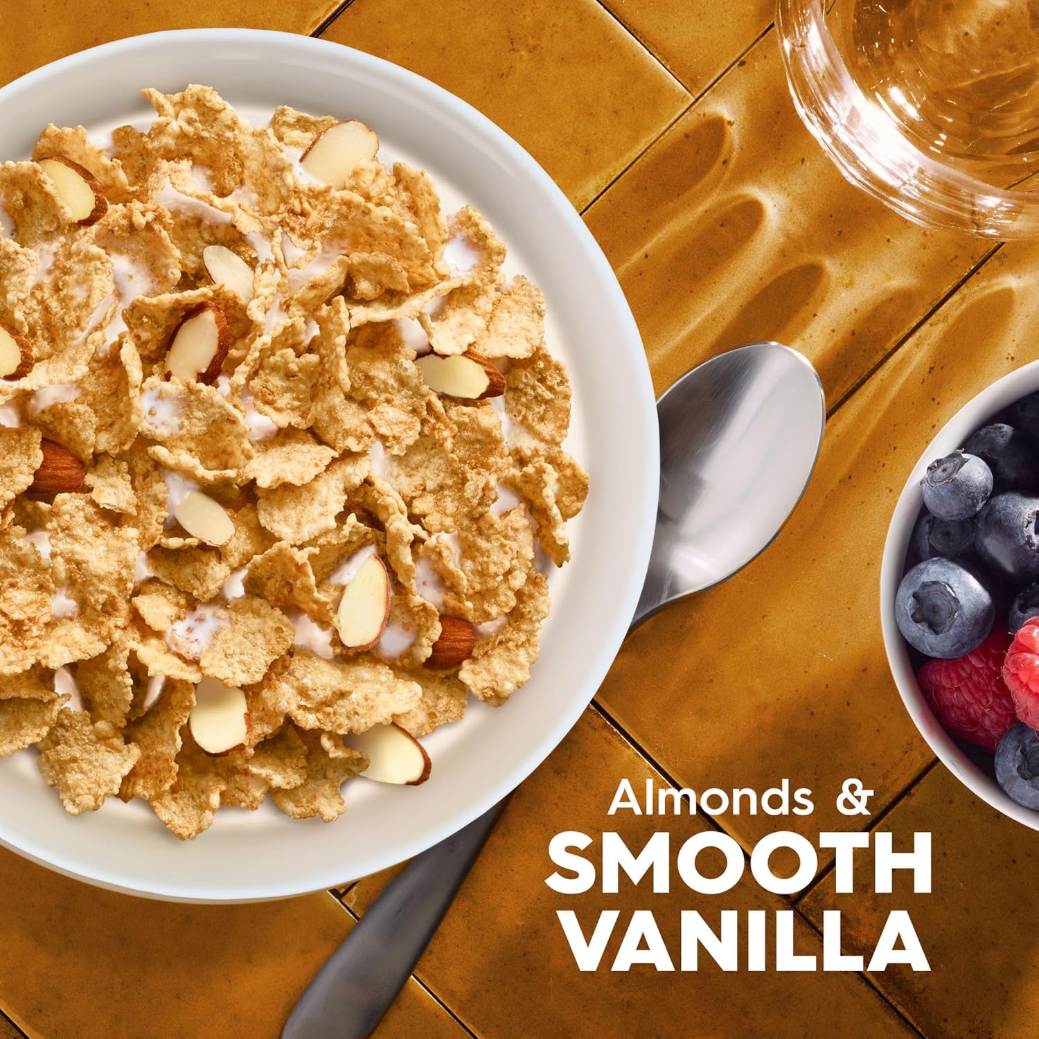 Kellogg's Special K Vanilla and Almond Breakfast Cereal, Good Source of Fiber, Large Size, 16.1 oz