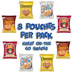 General Mills Cereal Variety Pack, Lucky Charms, Cinnamon Toast Crunch, Cheerios, and Honey Nut Cheerios, 8 Single Serve Pouches, 9.14 oz