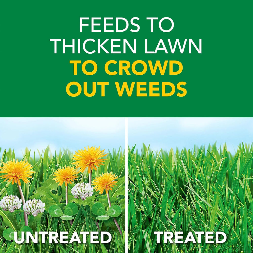 Scotts Turf Builder Weed & Feed3, Weed Killer Plus Lawn Fertilizer, Controls Dandelion and Clover, 5,000 sq. ft., 14.29 lbs.
