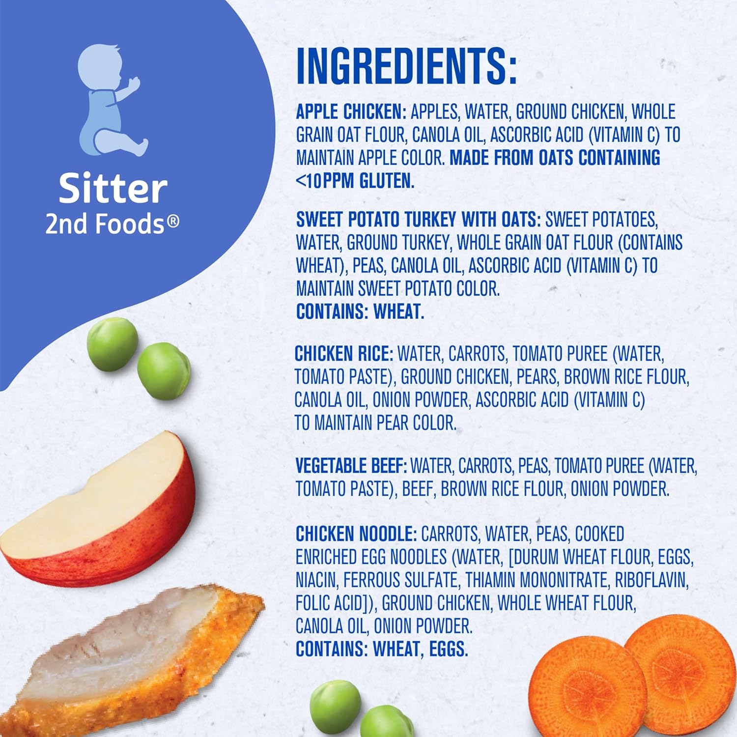 Gerber Stage 2 Baby Food, Nourishing Blends Tubs, Baby Puree, Variety Pack, 32PK