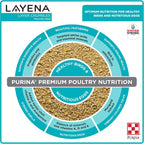 Purina, Layena Crumbles, Chicken Feed for Laying Hens, 50 lbs