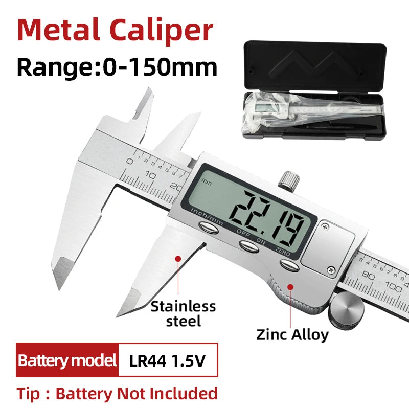 Digital Pachometer Metal Caliper Professional Vernier Caliber Measuring Tools Woodworking Thick Gauge