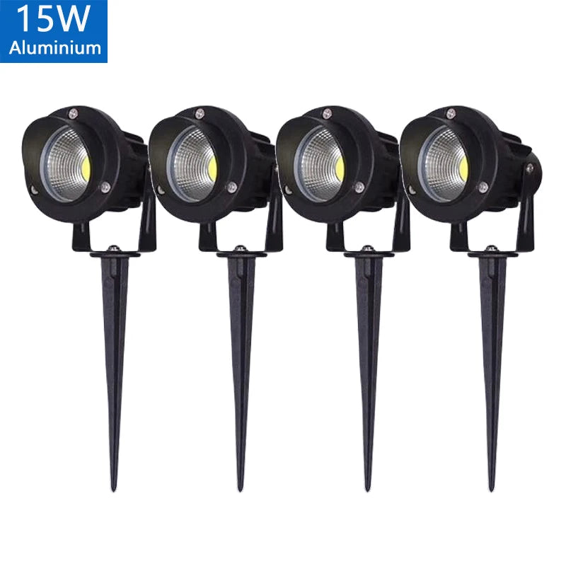 0.5-meter LED Garden Lawn Lamp Outdoor Waterprof IP65 Landscape Spike Bulb 5W 10W 15W COB