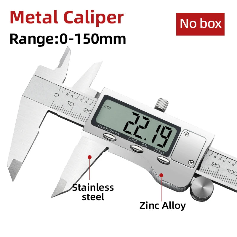 Digital Pachometer Metal Caliper Professional Vernier Caliber Measuring Tools Woodworking Thick Gauge
